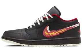 Jordan Air Jordan 1 Vintage Basketball Sneakers, Black/Red