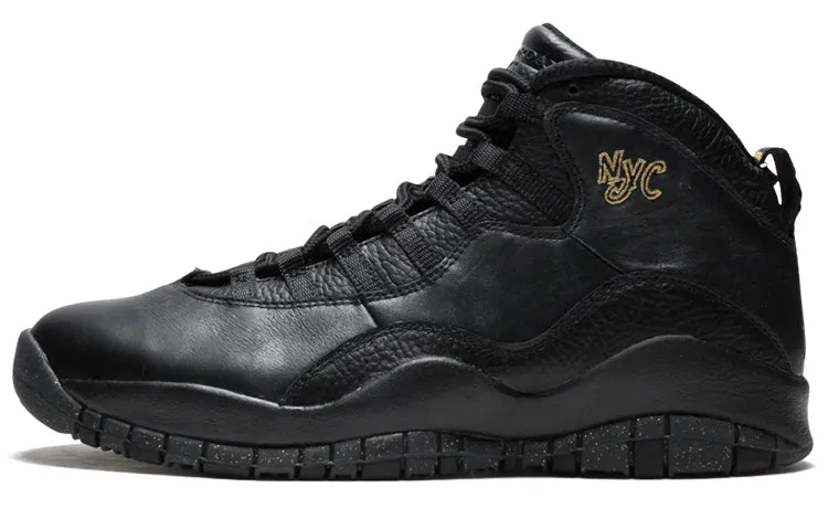 Jordan Air Jordan 10 Vintage Basketball Unisex Sneakers, Black