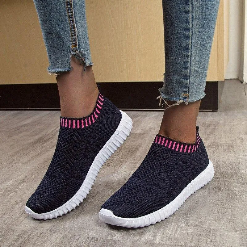 Mesh Round Toe Casual Flats
