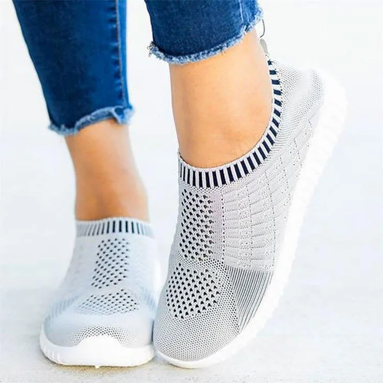 Mesh Round Toe Casual Flats