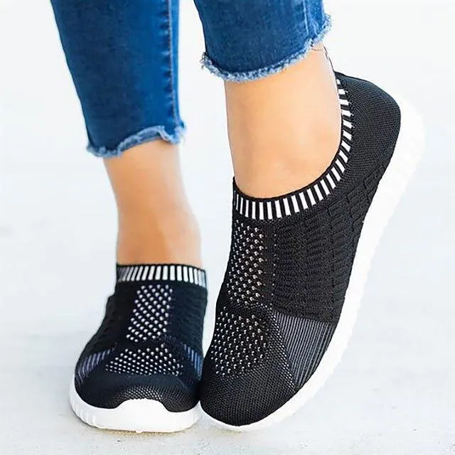 Mesh Round Toe Casual Flats