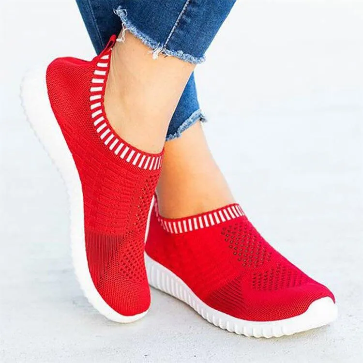 Mesh Round Toe Casual Flats